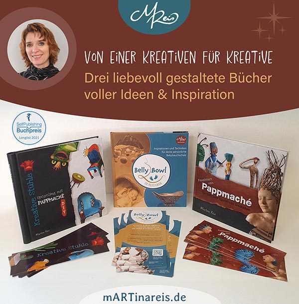 3 Kreativ-Bücher von Martina Reis